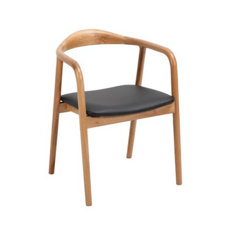 Artisanal bøk spisestue polstret stol